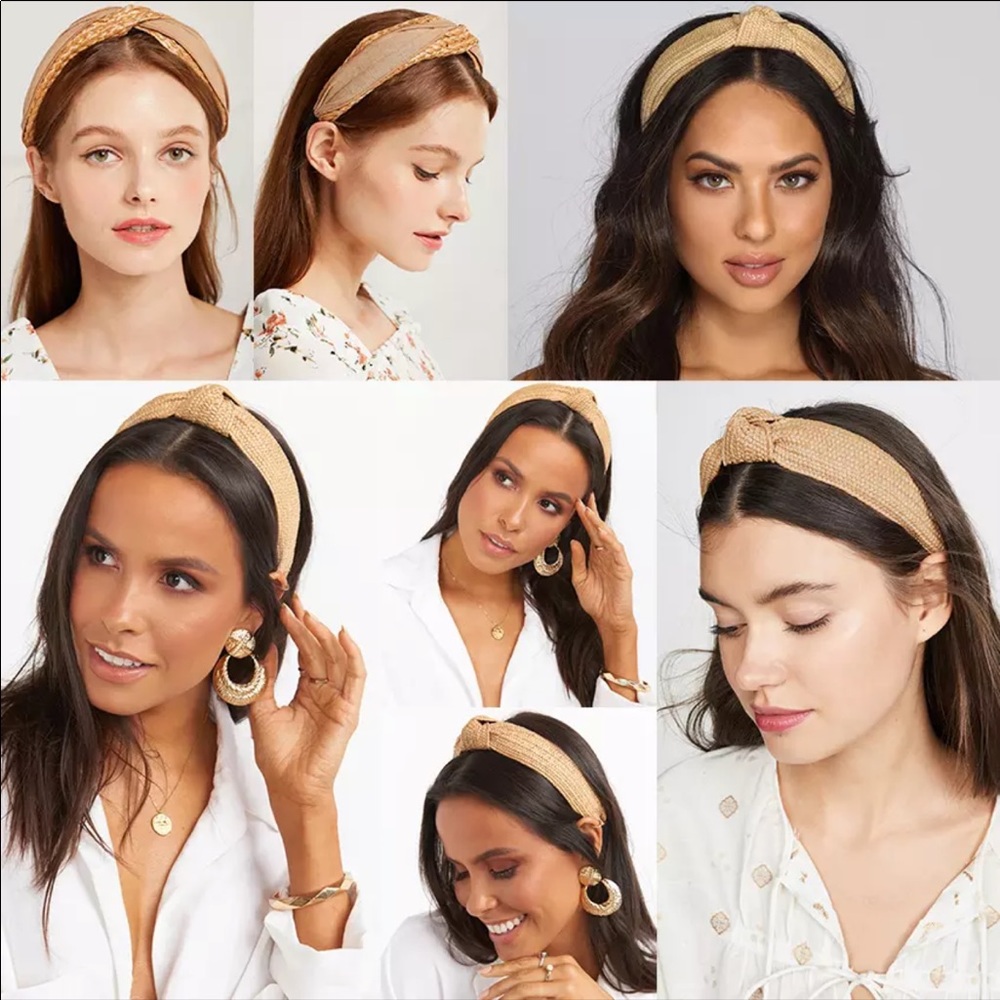 Fashion Straw Knotted Headband - Picture 2 of 2